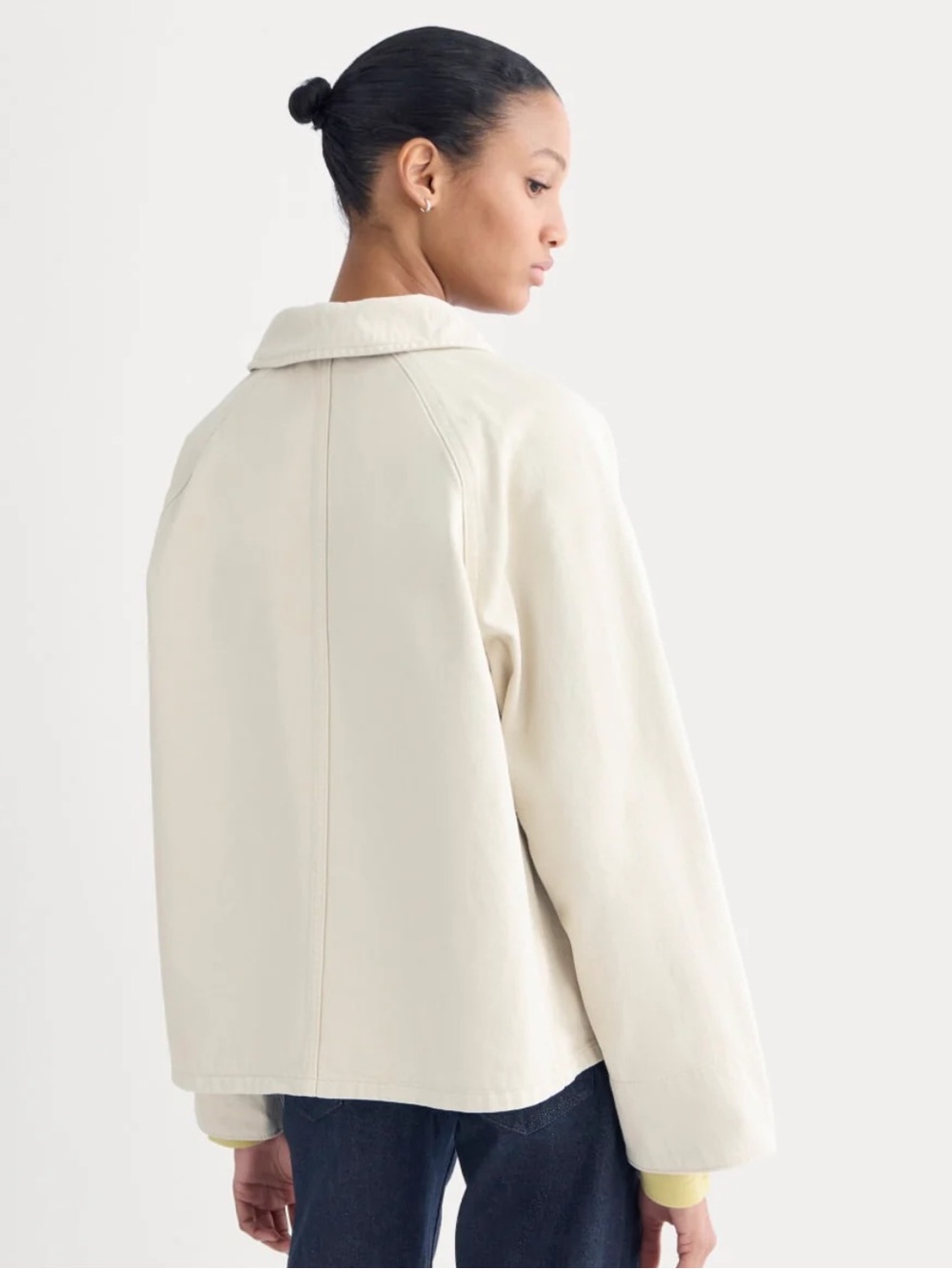 NWT! Everlane Cropped Denim Jacket - Picture 6 of 12